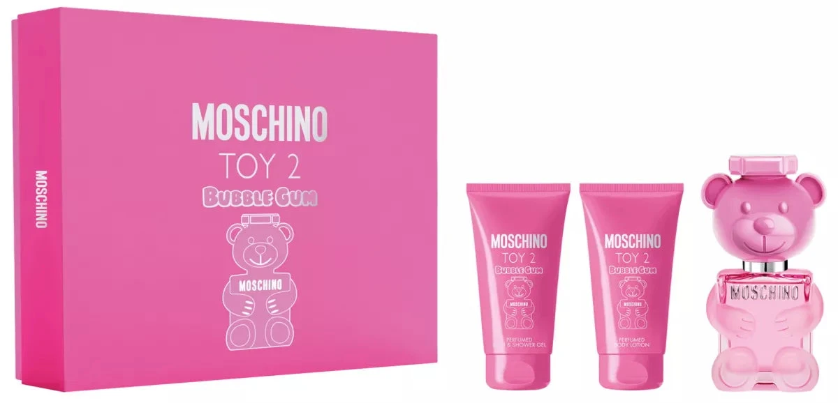 Moschino Toy 2 Bubble Gum 50ml EDT Gift Set + 50ml Shower Gel + 50ml Body Lotion 1 Moschino Toy 2 Bubble Gum 50ml EDT Gift Set + 50ml Shower Gel + 50ml Body Lotion