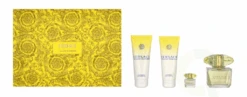 Versace Yellow Diamond Gift Set 90ml EDT + 100ml Shower Gel + 100ml Body Lotion + Mini