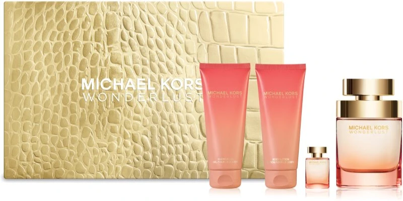 Michael Kors Wonderlust Gift Set 100ml EDP + 100ml Shower Gel + 100ml Body Lotion + Mini 1 Michael Kors Wonderlust Gift Set 100ml EDP + 100ml Shower Gel + 100ml Body Lotion + Mini